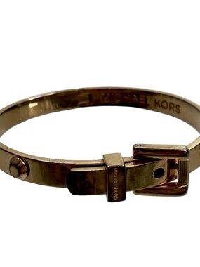 NWOT Michael Kors Brown Gold Astor Stud-Accent Bangle Bracelet